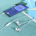 Borofone Earphones BM73 Platinum silver Foto 4