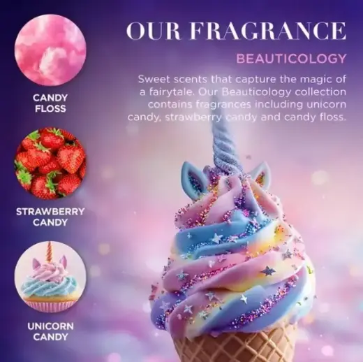 Baylis & Harding Cosmic Unicorn Globe Bath Bubbles Gift in Clear Photo