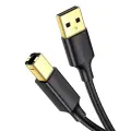 UGREEN US135 USB 2.0 A-B printer cable, gold plated, 1.5m (black) Photo