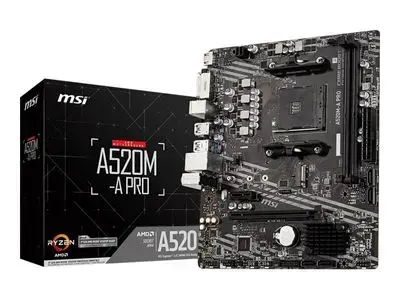 MSI A520M-A PRO - motherboard - micro ATX - Socket AM4 - AMD A520 Foto 4