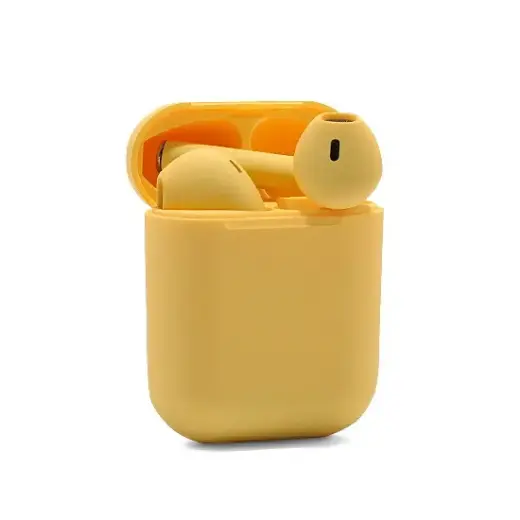 Беспроводные наушники iNpods i12 с микрофоном (желтые) Фото num