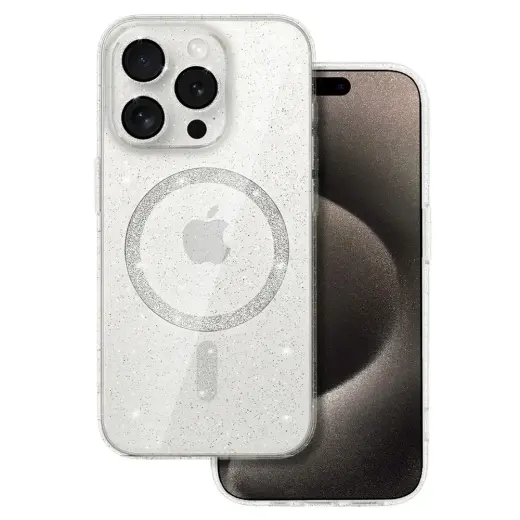 Glitter Magsafe Case for Samsung Galaxy S25 transparent