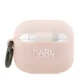 Karl Lagerfeld KLA3RUNIKP AirPods 3 cover różowy|pink Silicone Karl Head 3D Foto 2