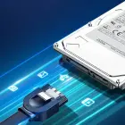 Ugreen angle SATA 3.0 cable 0.5m black (US217) Foto 3