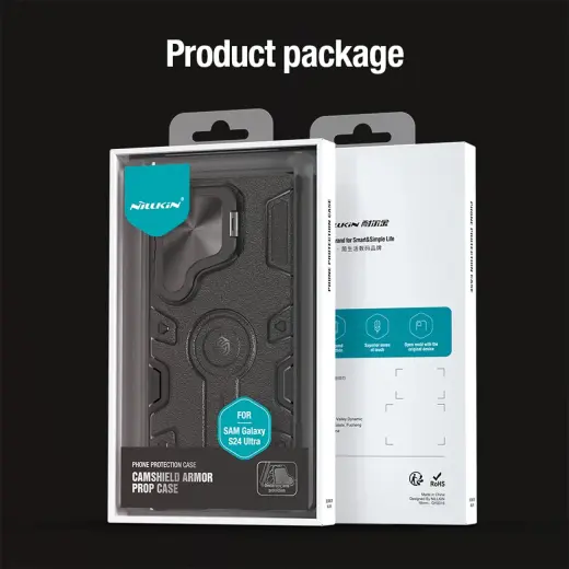 Nillkin CamShield Armor Prop Case for Samsung Galaxy S24 Ultra - black Фото num