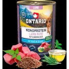 Konservi suņiem - Ontario Adult Monoprotein Lamb Pate with Brown Rice 400g Foto 1