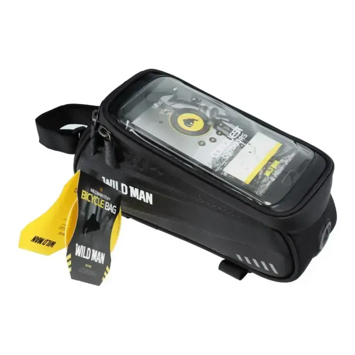 WILDMAN traveling bag for bicycle frame with zipper ES3 1L ( 4"- 7" ) black Photo