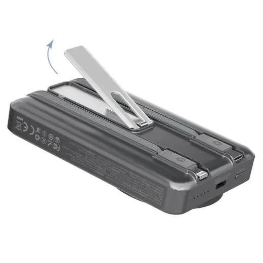 Dudao K29 внешний аккумулятор (powerbank) | 10000 mAh | 20W | USB-C, Lightning, MagSafe | серебряный Фото num