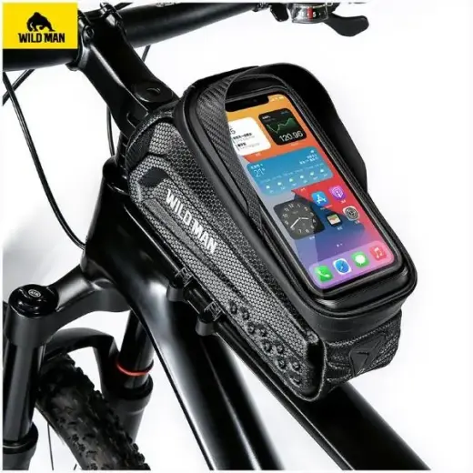 Etui|uchwyt rowerowy WILDMAN L E10S sakwa na ramę czarna|black Foto 7