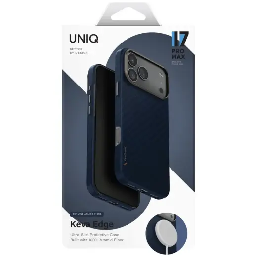 Case UNIQ Keva EDGE for iPhone 17 Pro Max     Magclick Charging blue Foto 6