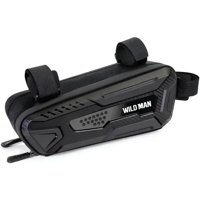 WILDMAN traveling bag under the bike frame with zipper 1L M40 black