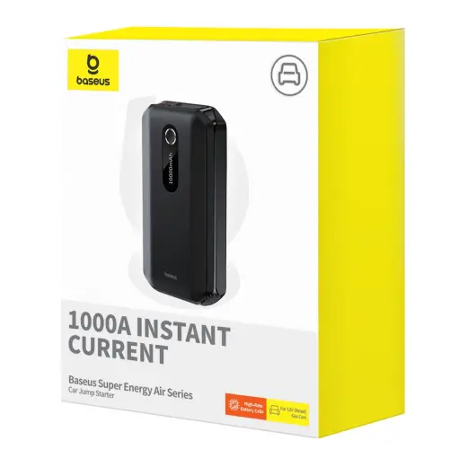 Baseus Super Energy Air Series Car Jump Starter (10000mAh, 1000A Peak Current) Cluster Black Photo
