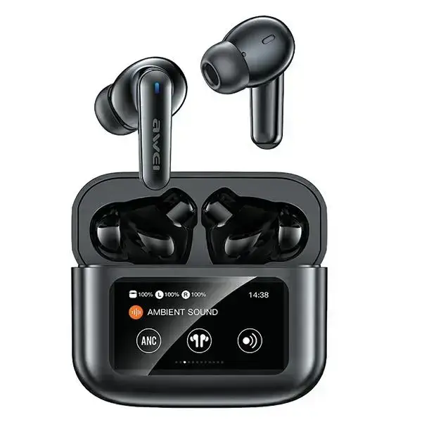 AWEI Bluetooth 5.4 T56 ANCTWS headphones + docking station black