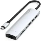 Adapter HUB 7in1 USB C Satechi Slim ST-P7SS silver Фото num