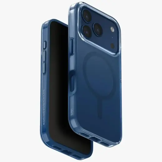 UNIQ Clario Case for iPhone 17 Pro Magclick Charging Blue