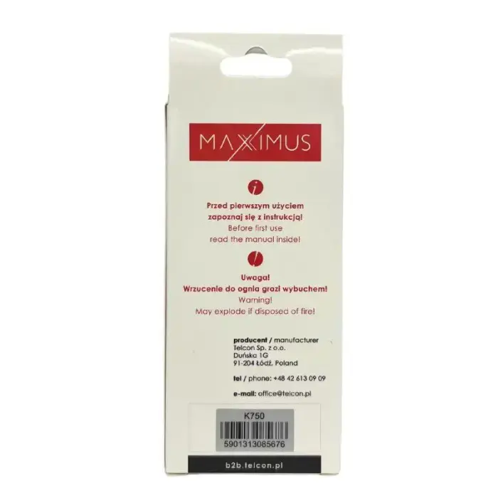 BATTERY MAXXINUS SONY ERICSSON K750 1000mAh LI-ION BST-37 Photo