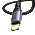 Joyroom stereo audio cable AUX 3.5 mm mini jack - Lightning for iPhone iPad 1.2 m black (SY-A06) Photo