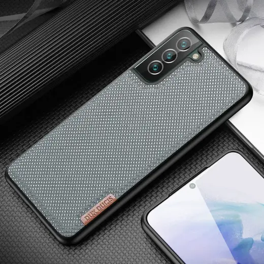 Dux Ducis Fino case is made of nylon material for Samsung Galaxy S22 + (S22 Plus) blue Photo