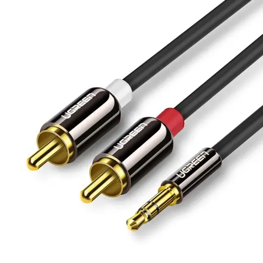 UGREEN AV116 3,5mm Jack to 2RCA (Cinch) Cable 2m black (AV116 10584) Photo