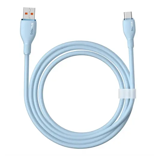Baseus Pudding провод для передачи данных и зарядки | USB-A на USB-C | 100W | 2m | синий Фото num