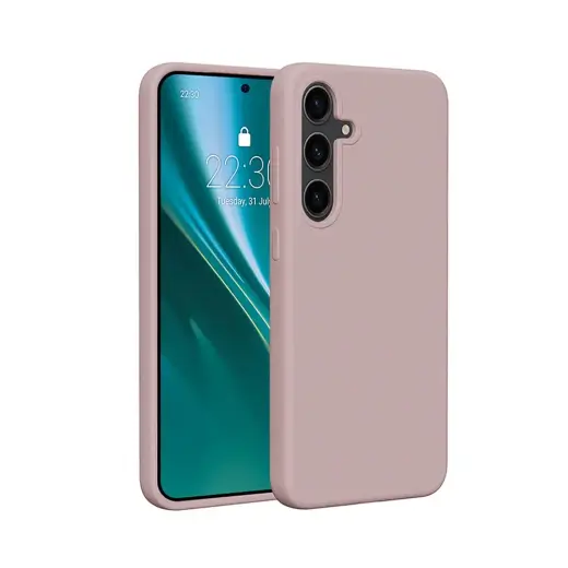 Etteri silikona maciņš Samsung Galaxy S25 Plus gaiši rozā Foto 1