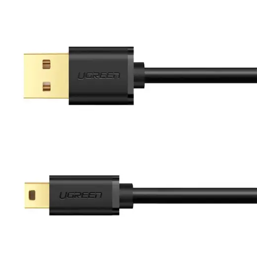 Kabelis USB 2.0 UGREEN 10355B, male, mini USB, 1m Foto 2