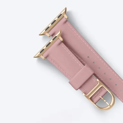 AmazingThing Class Band Leather Strap for Apple Watch 45 | 46 | 49 mm - Pink Фото num