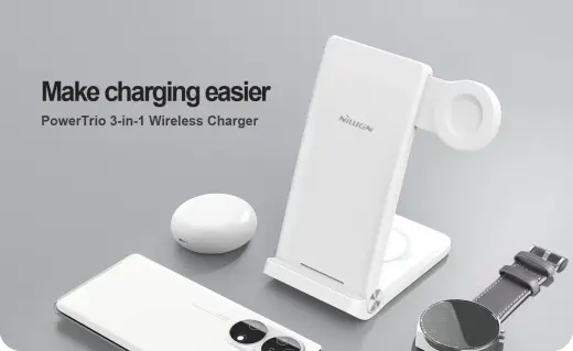 Nillkin PowerTrio 3in1 Wireless Charger for Huawei Watch White Фото num