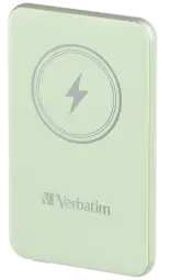 Enerģijas krātuve Verbatim Charge n Go 5000mAh Magnetic Wireless Charge Green 20W