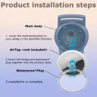 TECH-PROTECT NYLON FOR KIDS APPLE AIRTAG 1 / 2 ASTRONAUT Foto 4