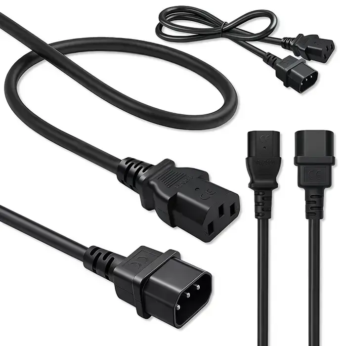 Qoltec Power cable IEC C13 | C14 | 3x1.00mm² | Pure copper Cu | 1m Фото num