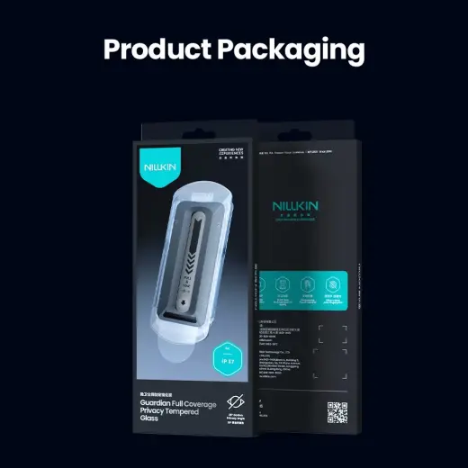 Nillkin Tempered Glass 0.25mm Guardian 2.5D for Apple iPhone 17 Black (with applicator) Фото num