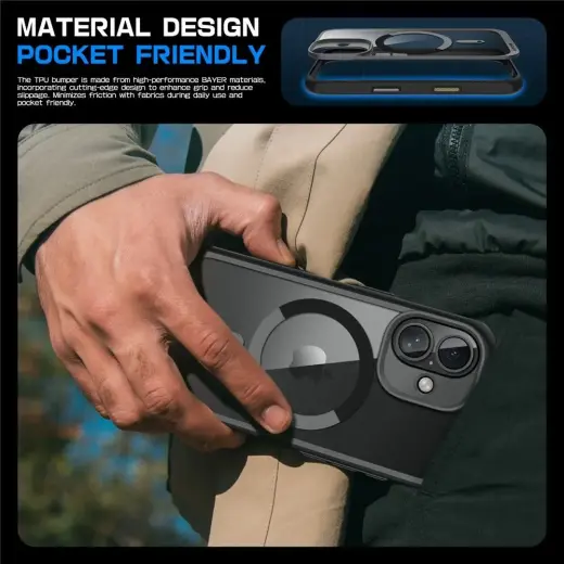 Supcase UB Mag Case with MagSafe for iPhone 16 - Black Photo
