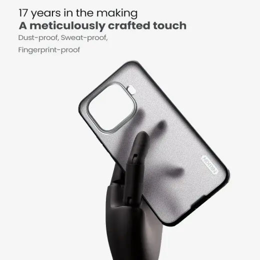 Nillkin Super Frosted PRO Back Cover for Xiaomi 15T Pro Transparent Black Foto 2