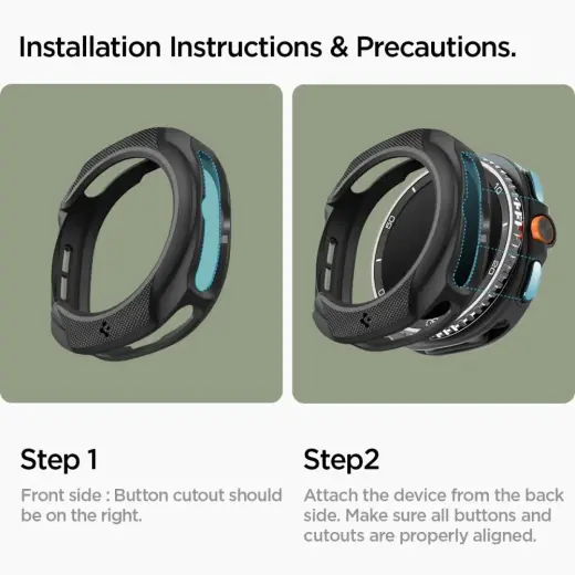 SPIGEN LIQUID AIR SAMSUNG GALAXY WATCH 8 CLASSIC (46 MM) MATTE BLACK Foto 15