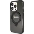 Guess Ring Stand Script Glitter MagSafe case for iPhone 15 Pro - black — Foto 2