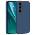 Etteri silikona telefona maciņš Samsung Galaxy S25 Plus tumši zilā krāsā Foto 1