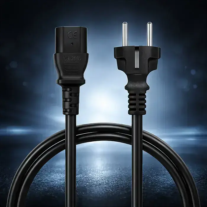 Qoltec Power cable SCHUKO | IEC C13 | CEE 7/7 | 3x1.00mm² | Pure copper Cu | 1.5m Фото num