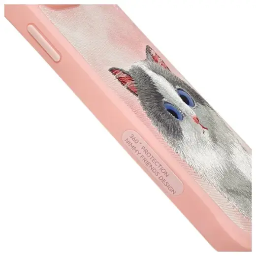Nimmy Big Eyed Pet 2.0 Cat phone case for iPhone 15 Pro Max 6.7 pink Photo