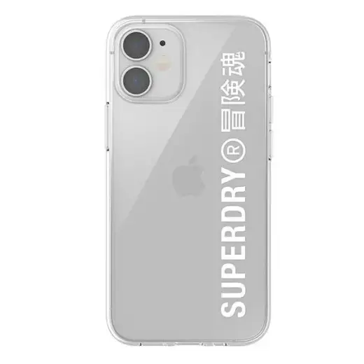 SuperDry Snap iPhone 12 mini Clear Case biały|white 42593 Photo