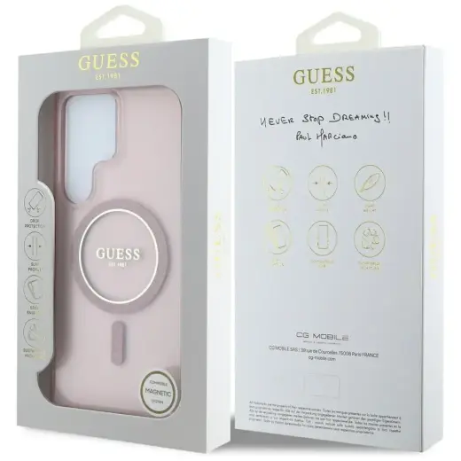 Guess telefona maciņš priekš Samsung Galaxy S25 Ultra rozā Foto 8
