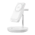 Forever MACS-100 magnetic wireless charging station with power bank white 5in1 Фото num