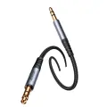 Joyroom stereo audio cable AUX 3.5 mm mini jack 1.2m black (SY-A08) Photo