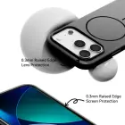 Rock Armor Matte Magnetic Series maciņš telefonam iPhone 17 Pro melns — Foto 3