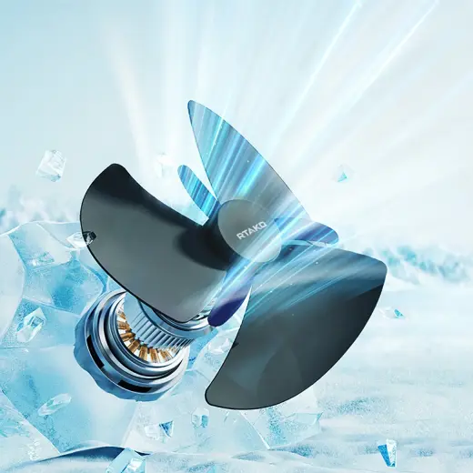 Rtako WD0Y6S Dual Impeller Mini Fan 3600mAh - Black Фото num