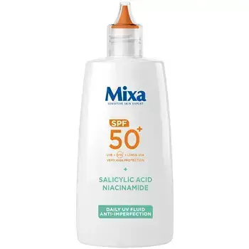 Mixa Anti Imperfection Daily UV Fluid SPF 50+ - Pleťový fluid proti nedokonalostem 40ml