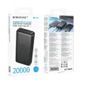 Borofone Power Bank 20000mAh BJ80A Clever - 2xUSB + Type C - QC 3.0 22,5W + PD 20W black Фото num