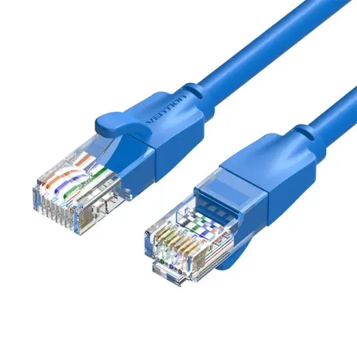Network Cable UTP CAT6 Vention IBELG RJ45 Ethernet 1000Mbps 1.5m Blue Photo