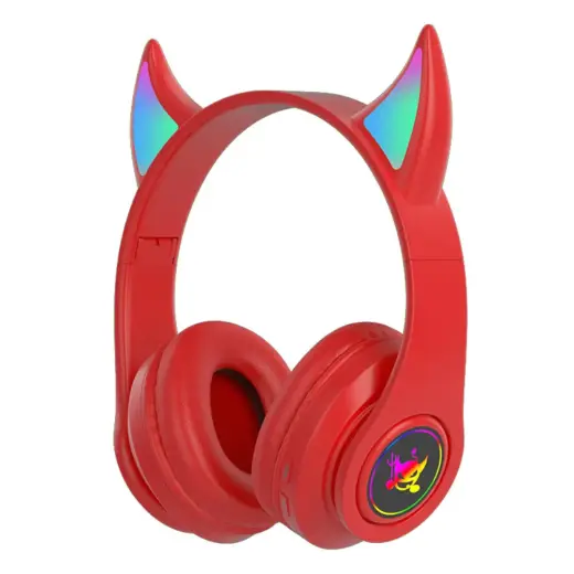 Goodbuy Devil wireless headsets for kids | bluetooth 5.0 | red