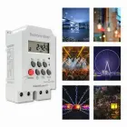 Qoltec Electronic timer PC0629 for DIN rail | LCD Фото num